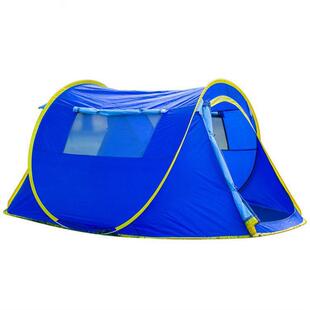 Outdoor hand throwing boat tent 1 second quick opening free construction automatic boat tent family beach camping factory straight