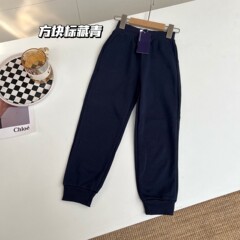 bh6189秋季男女中大童经典款棉空气层飞1了休闲宽松百搭运动裤