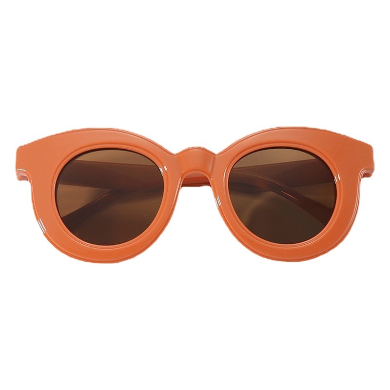 INS estilo gafas de sol para niños macaron color a juego marco redondo transfronterizo gafas de sol UV400 gafas de sol 2023 Nuevo
