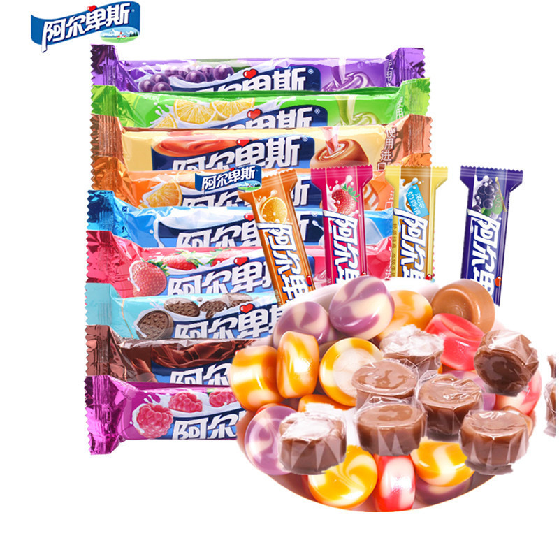 阿尔卑斯牛奶硬糖31g条装 特浓牛奶糖 软糖水果糖 充气糖果喜糖