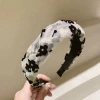 Чёрный (пузырчатая сетка, цветы)