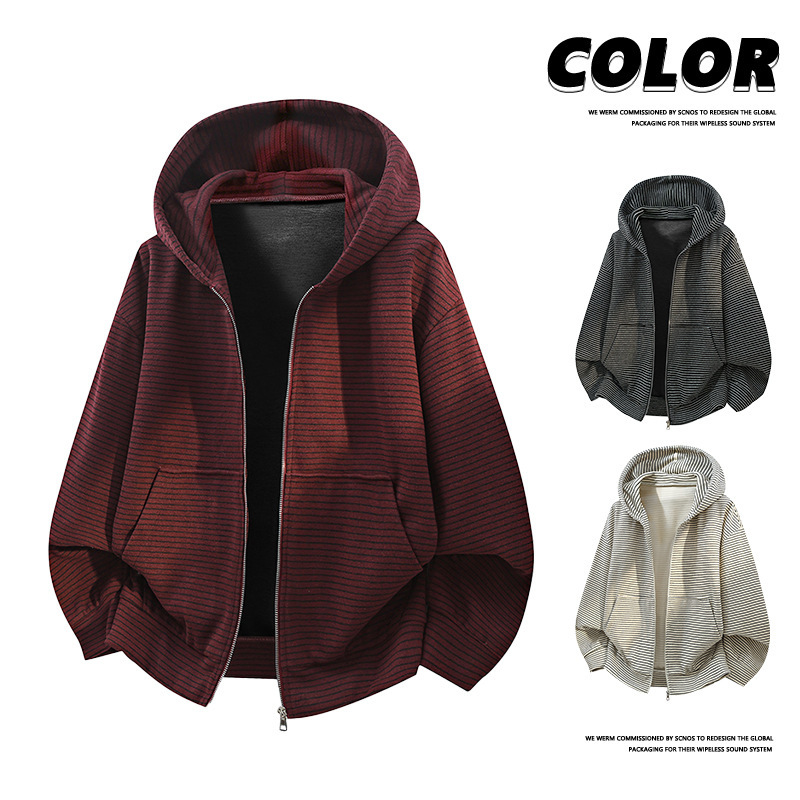 Plus-size hooded jacket for men, 2026 spring new casual trendy sports zip-up cardigan plus-size coat Plus-size hooded jacket for men, 2026 spring new casual trendy sports zip-up cardigan plus-size coat