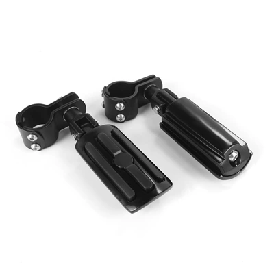 Foot Pedal, Motorcycle pedals - 4-pedals-black-small-pedal-rings-black