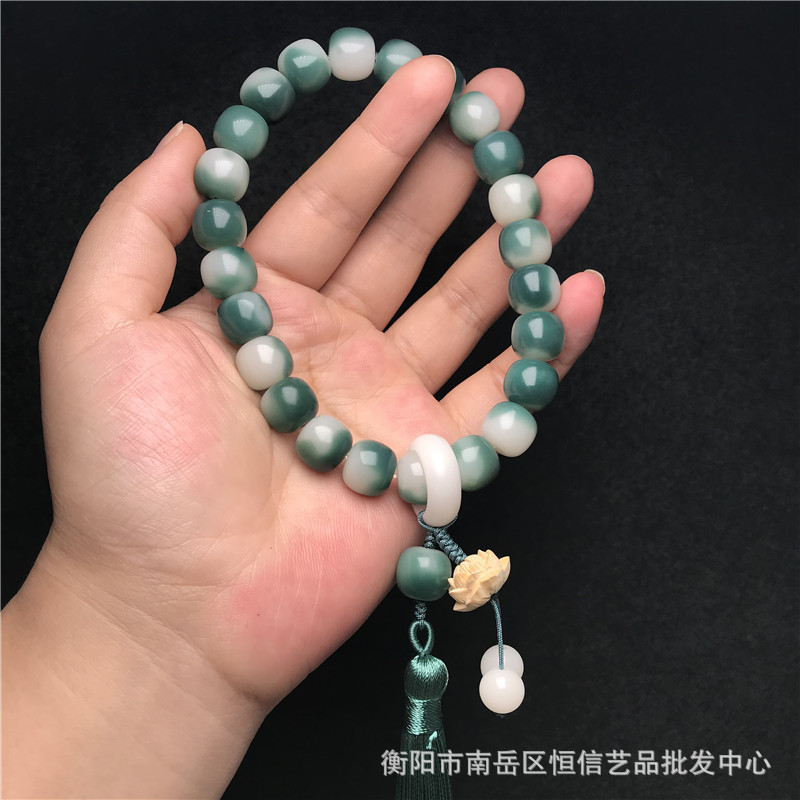 12mm 플로팅 버킷 비드 회양목 연꽃