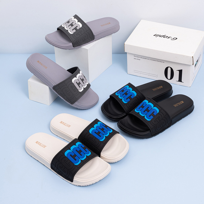 New Slippers Summer Internet Popular Men's Indoor Home Sandals and Slippers for Outer Wear Summer Slippers Sandals