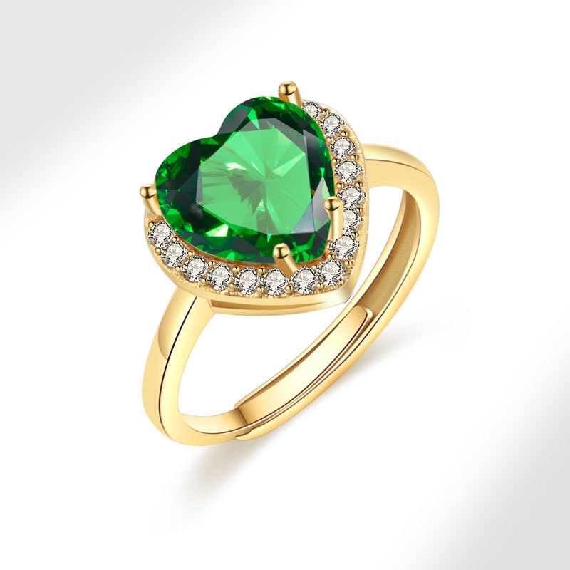 Women's Gender Wholesale Jewelry Modern Style Classic Style Geometric Copper Zircon Plating Adjustable Ring