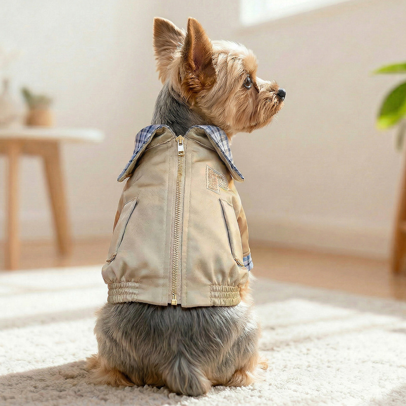 Petcircle Pet Clothing Dog and Cat Clothes Spring and Summer New Style Plaid Lapel Jacket Teddy Bichon