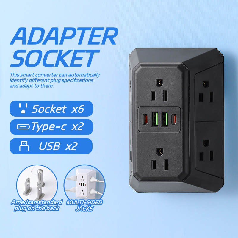 110V enchufe de fila en el sudeste asiático Filipinas enchufe de carga USB Canadá México enchufe PD estándar de Taiwán image 10
