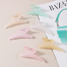 跨境高级感抓夹韩系蝴蝶发卡女可爱甜精致鲨鱼夹夏季义务夹子发饰