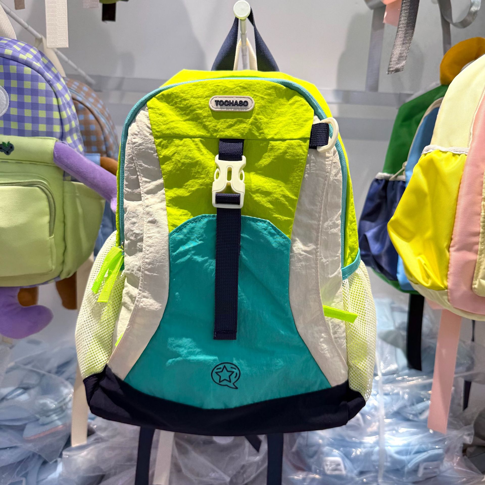Mochila de dibujos animados para niños, mochila pequeña, 7 - 9 - 11 - 13 años, bolsas de moda para niños y niñas, color caramelo, ligero