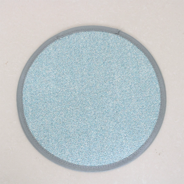 Mat blue-round/oval