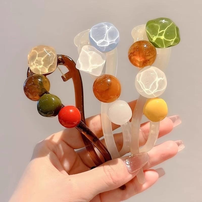キャンディーカラーのツイストアクリルグリッパー、女性の後頭部の髪用、サメクリップ、高級ヘアピン、トレンディ|undefined