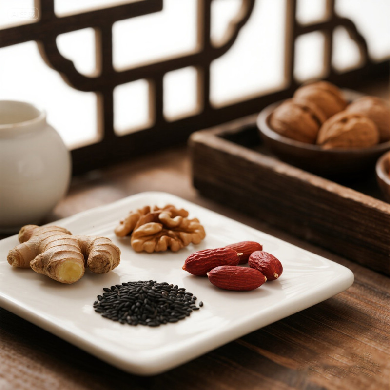 坚果姜茶 核桃红枣腰果芝麻红糖老姜茶早餐代餐红糖坚果姜茶代发|undefined