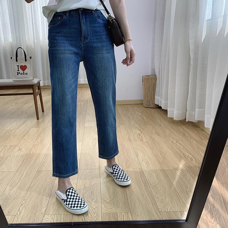 High quality! Giant Slim High Waist Baguette Pants Women's Spring Straight Jeans New Pants Loose Smoke Pants High quality! Giant Slim High Waist Baguette Pants Women's Spring Straight Jeans New Pants Loose Smoke Pants