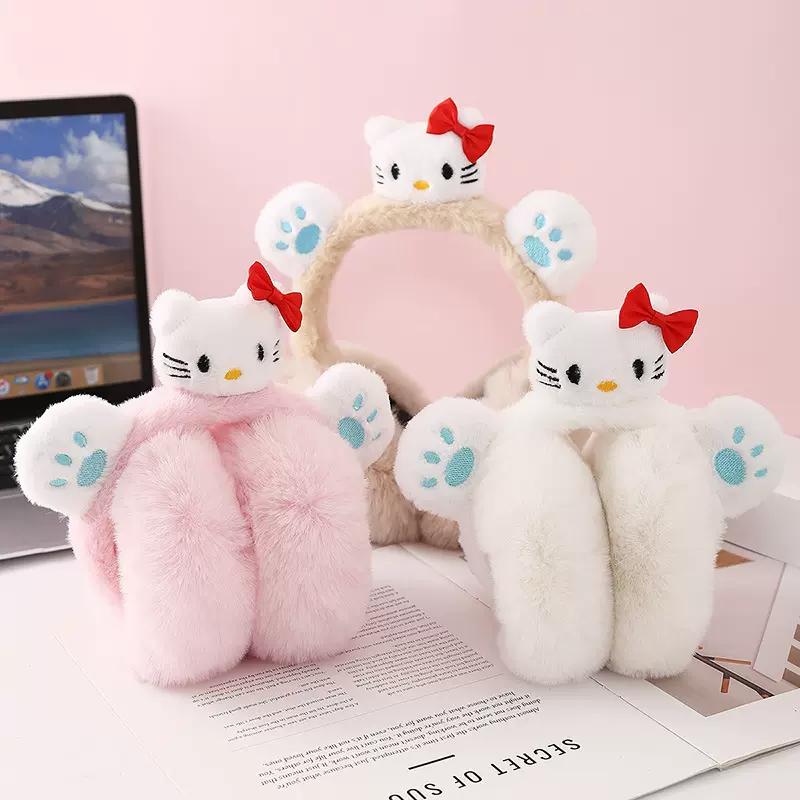 冬季卡通耳罩网红KT女小动物保暖可爱耳捂子学生外出防寒耳包耳暖