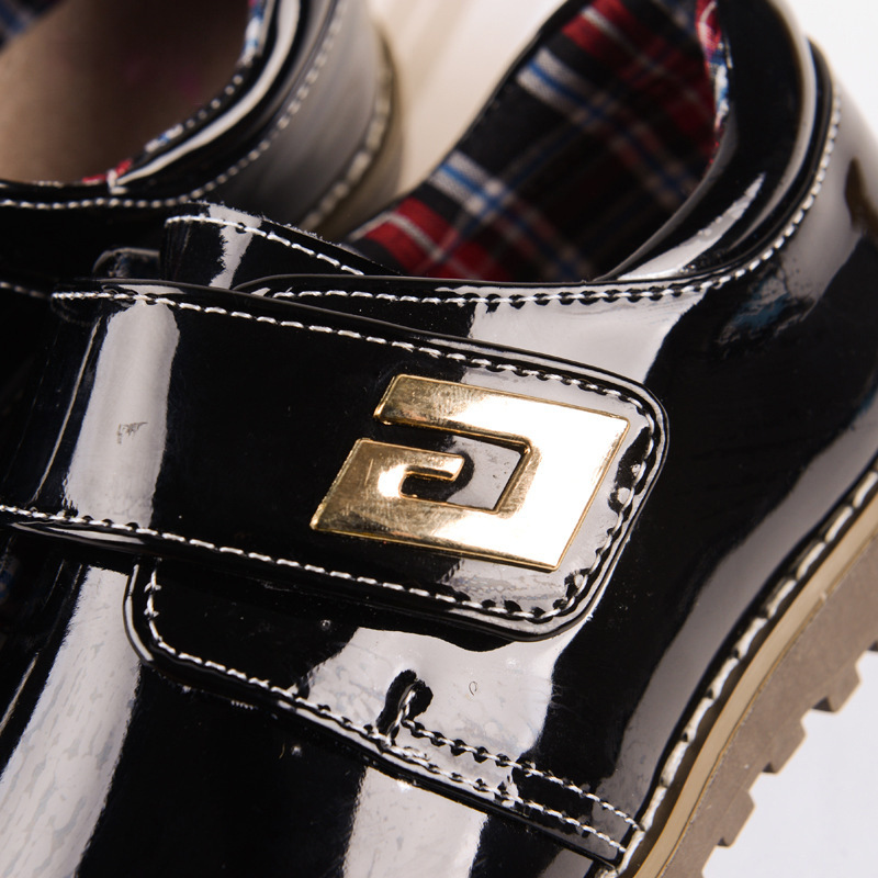 Yi nuofang zapatos de cuero negro de flores zapatos individuales para niños versátiles pequeños zapatos individuales rendimiento escolar zapatos de rendimiento para niños primavera y otoño