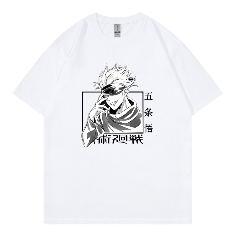 2025 new in stock Gothic style anime girl T-shirt manga Japanese anime jujitsu graphic short sleeve T-shirt wholesale