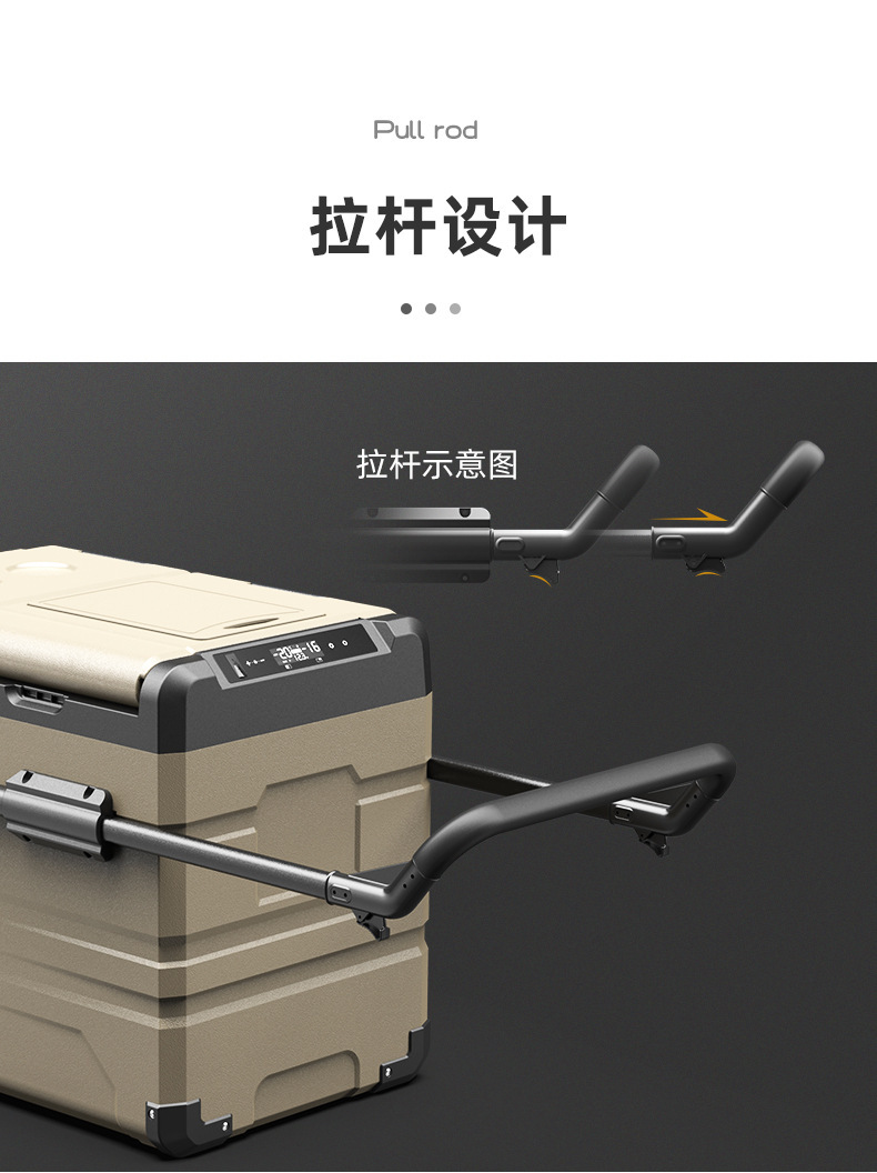 Ice Tiger Compressor Car Refrigerator, Dual-Use for Car and Home, Freezing and Refrigeration, 12V24V Portable Ta35 Dormitory Mini Refrigerator