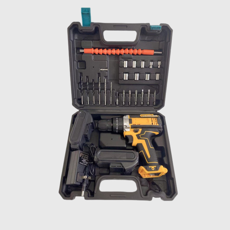 Fábrica de fuente transfronteriza 21V taladro eléctrico de litio taladro eléctrico multifuncional de tres funciones taladro de impacto destornillador eléctrico