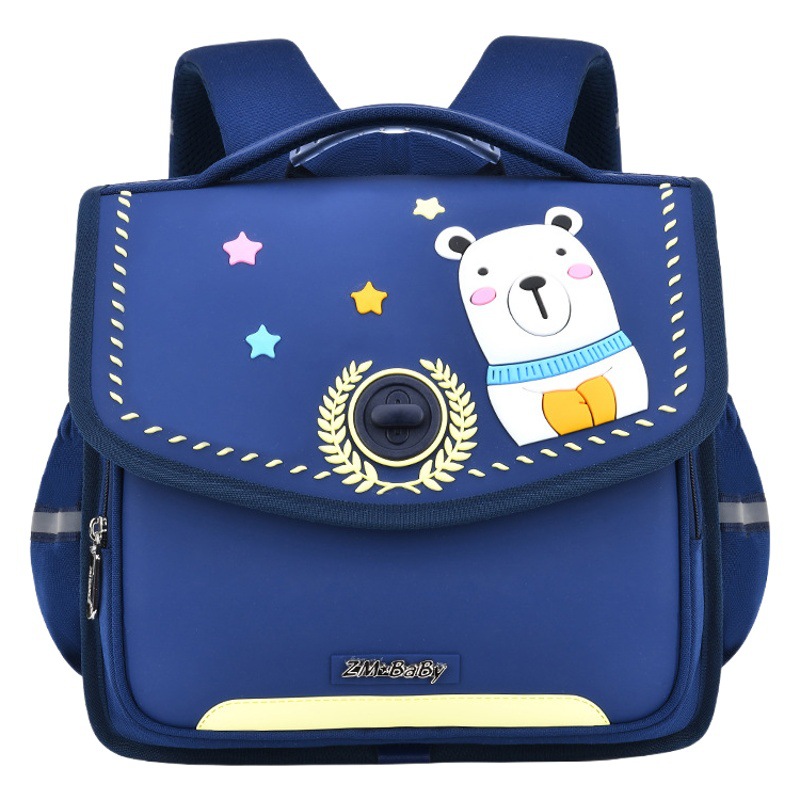 Sésamo bebé nuevo estudiante de la escuela primaria de dibujos animados mochila masculina 2-5 grado mochila de silicona material de PVC para niños