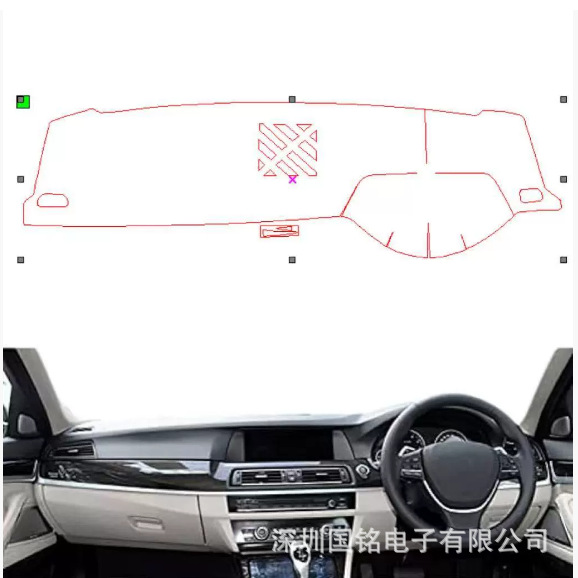 跨境适用宝马5系GT F07 528i 535i 550i 汽车仪表台避光垫遮阳罩