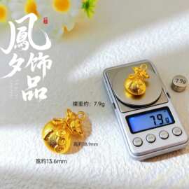 小福袋蝴蝶结爱心项链2025新款吊坠锁女高级感小众不掉色锌合金