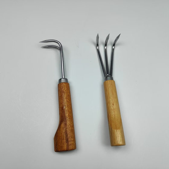 Stainless Steel Gardening Loosen Bonsai Loosen Rake Gardening Rake Root Hook Small Rake