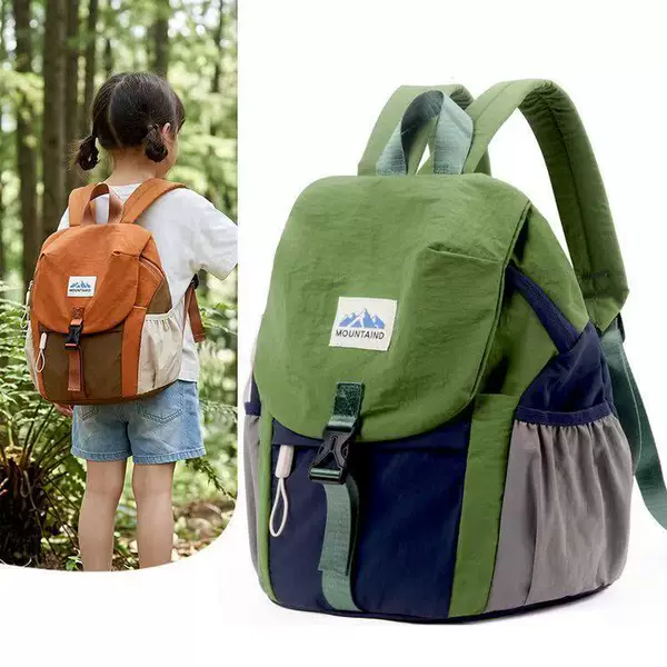 New Fashionable Children's Backpacks for Boys and Girls, Lightweight Outdoor Hiking Bags, School Bags for Primary School Students, Trendy Travel Backpacks