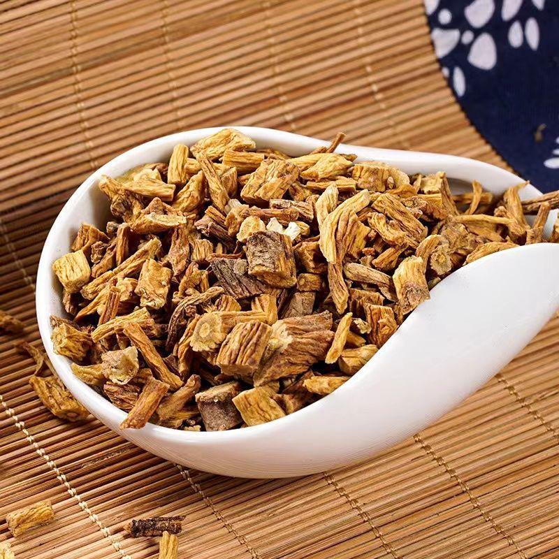 Dried Qin Jiao Large-Leaf Gentian Root Segments 500g Traditional Chinese Herb for Decoction preparation