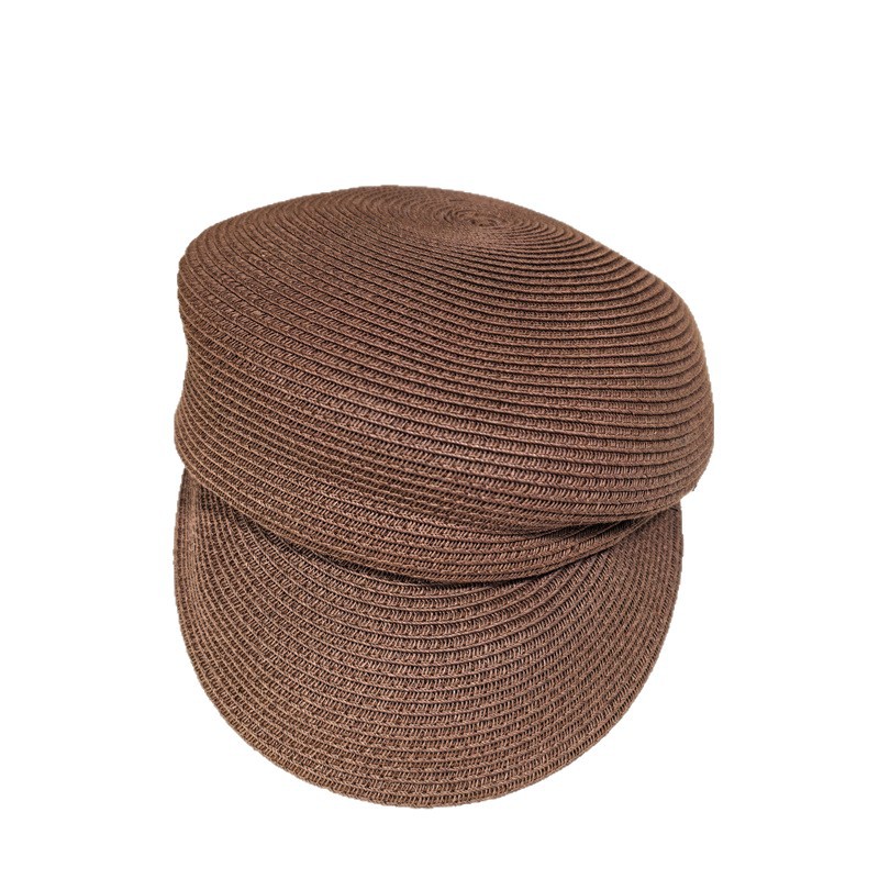 Cappello da sole equitazione in rafia stile hepburn per donna_voghion.com