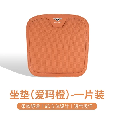 Foam Lumbar Support, Waist support - bentley-nappa-leather-seat-cushion-emma-orange-1-piece