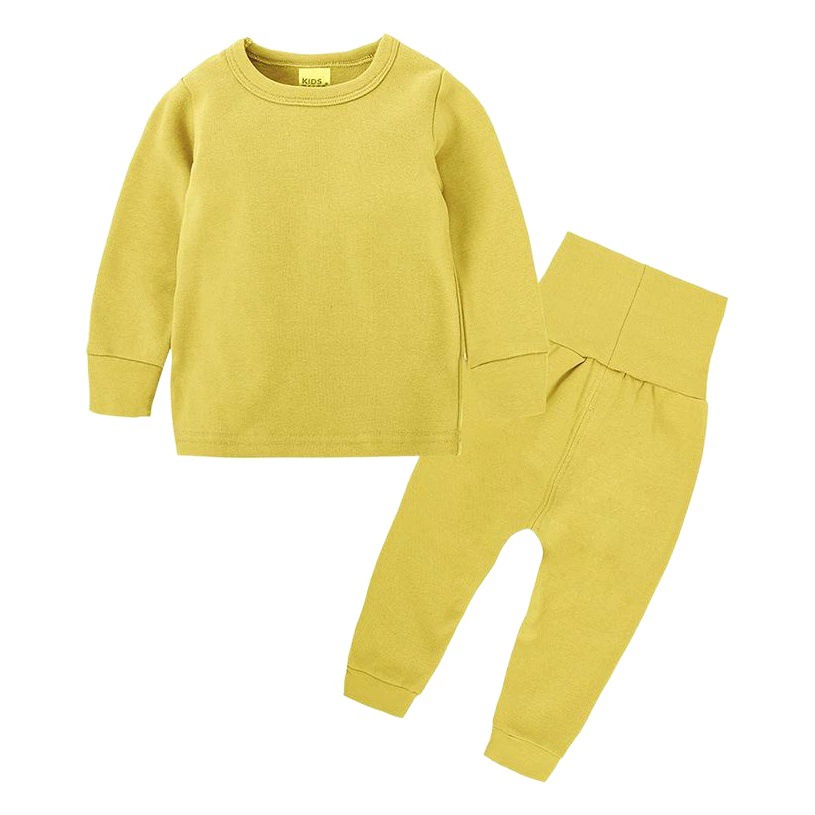 Поколение весенне-осенней детской домашней одежды, толстый шлифовальный костюм для мальчиков и девочек, брюки с длинными рукавами, открытая пилка