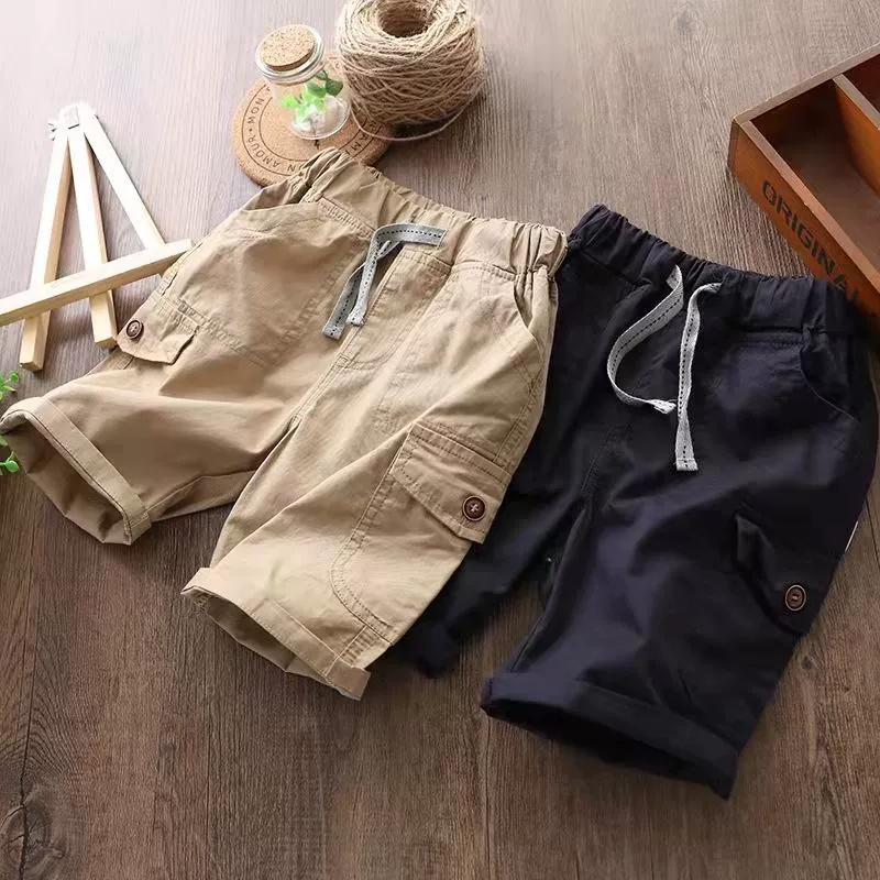 Summer thin children's trousers, shorts for boys for leisure, for teenagers
