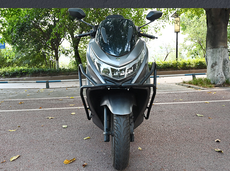 Suitable for Haojue Uhr150 Motorcycle Front and Rear Bumpers, Exhaust Guards, Folding Backrests, Racks, Anti-Fall Modifications