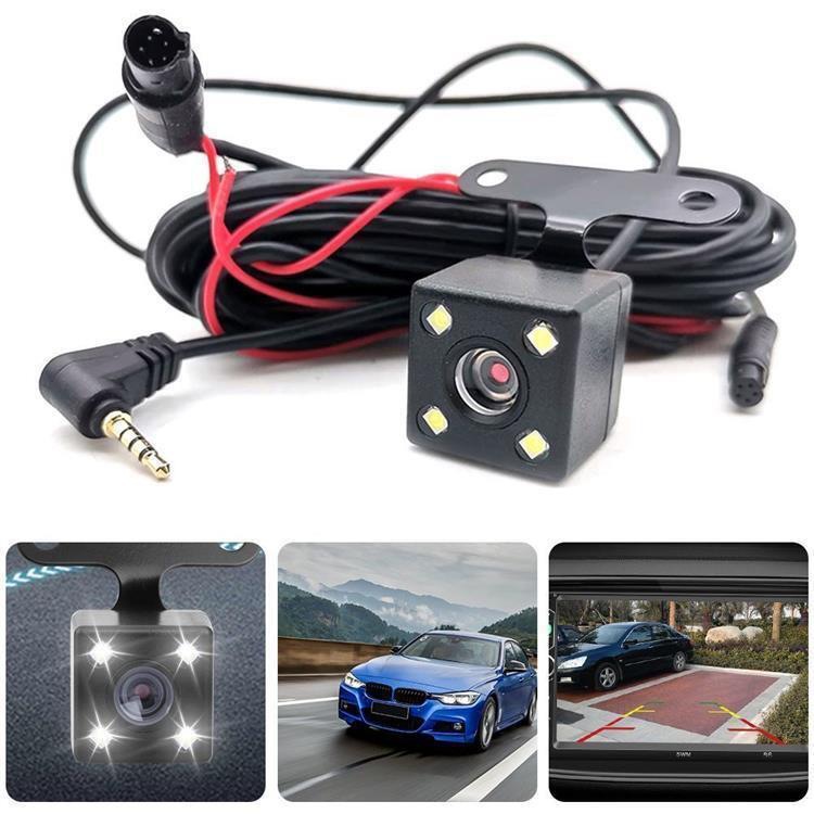 Driving Recorder 5-Hole Rear Camera Rearview Mirror Reversing Image Dual Recording Night Vision 4-Hole Rear Pull Lens