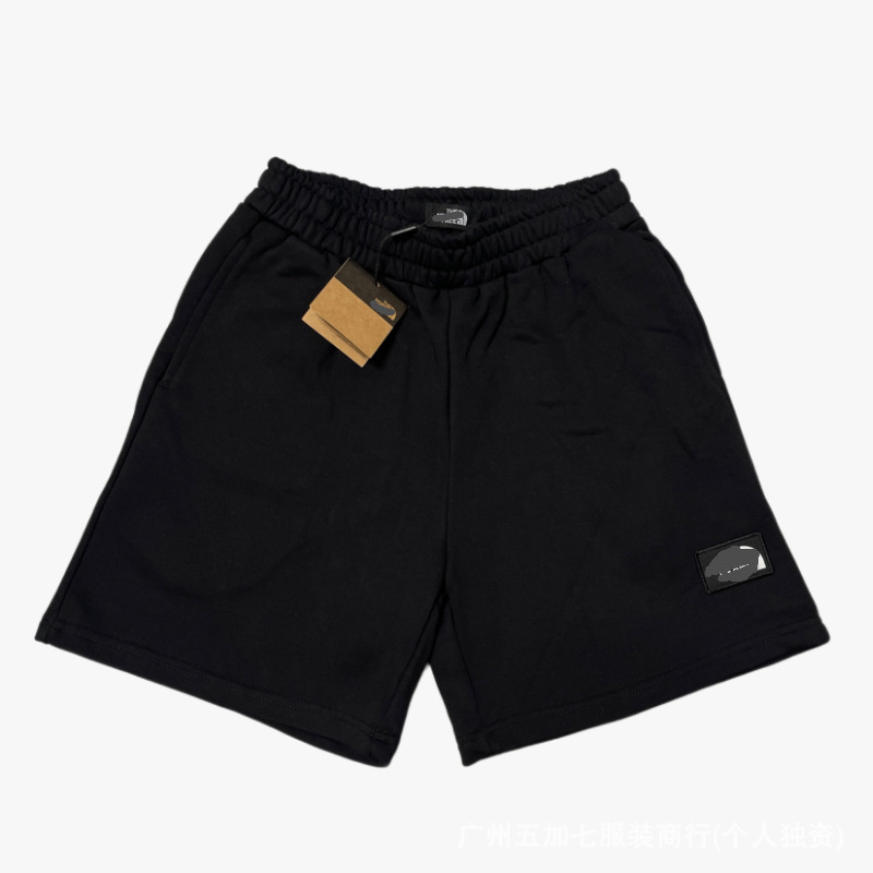Cross-Border Trendy Brand North Face's New 420g Heavyweight Loose Cotton Sports Shorts, Breathable and Sweat-Absorbent with Patches