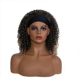 外贸跨境新款发带假发 欧美脏辫缠管假发头套curl crochet braids