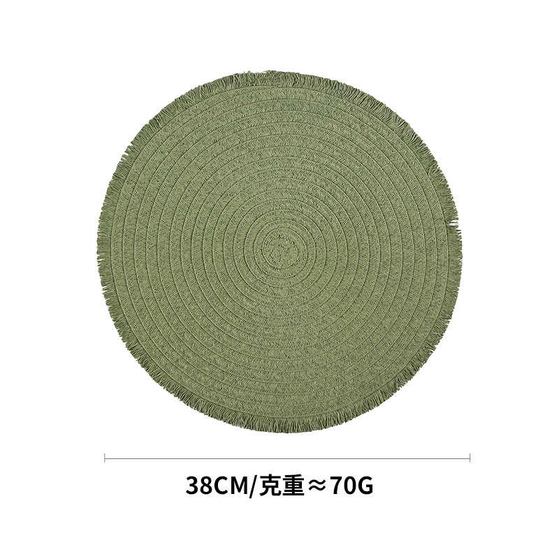 Transfronterizo Amazon almohadillas de mesa ecológicas naturales almohadillas de papel tejido almohadillas de mesa aislamiento térmico almohadillas de tazas almohadillas de decoración