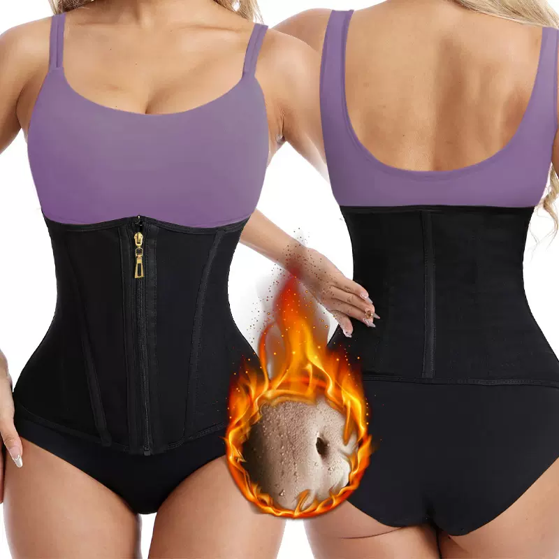 封腰束腰带塑身衣拉链9骨排扣健身瑜伽收腹运动塑腰带收腹带