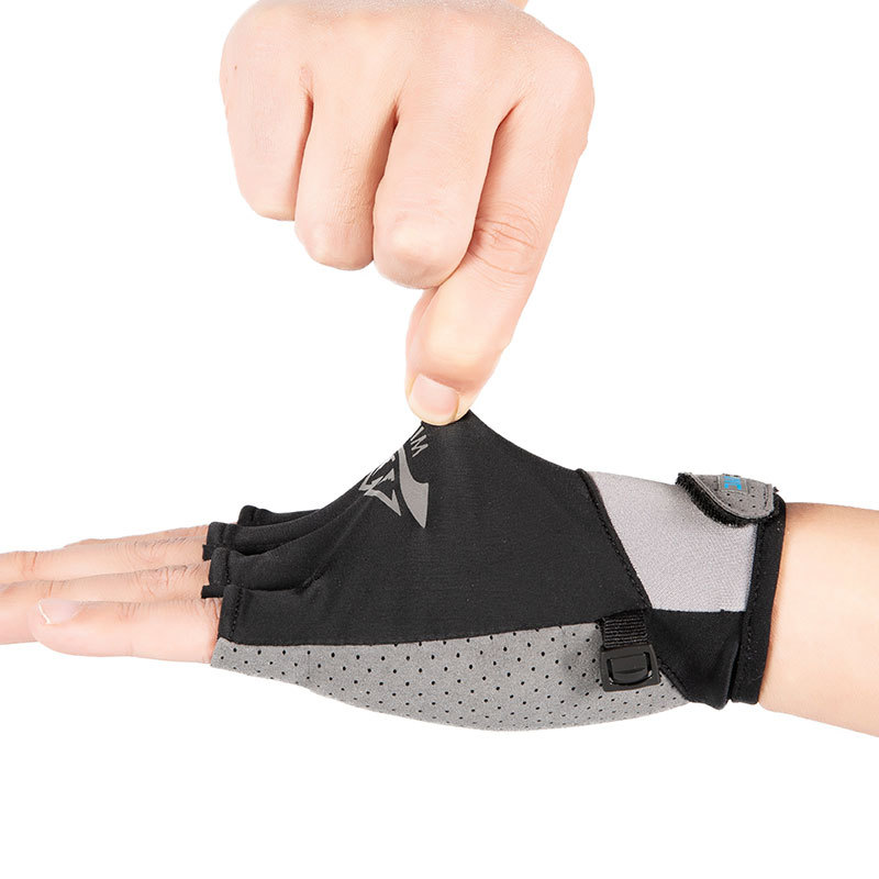 (2개) 얼음 실크 장갑 남성의 봄과 여름 얇은 손가락 야외 낚시 승마 운전 택배 테이크 아웃 반 손가락 선 스크린 장갑 여성