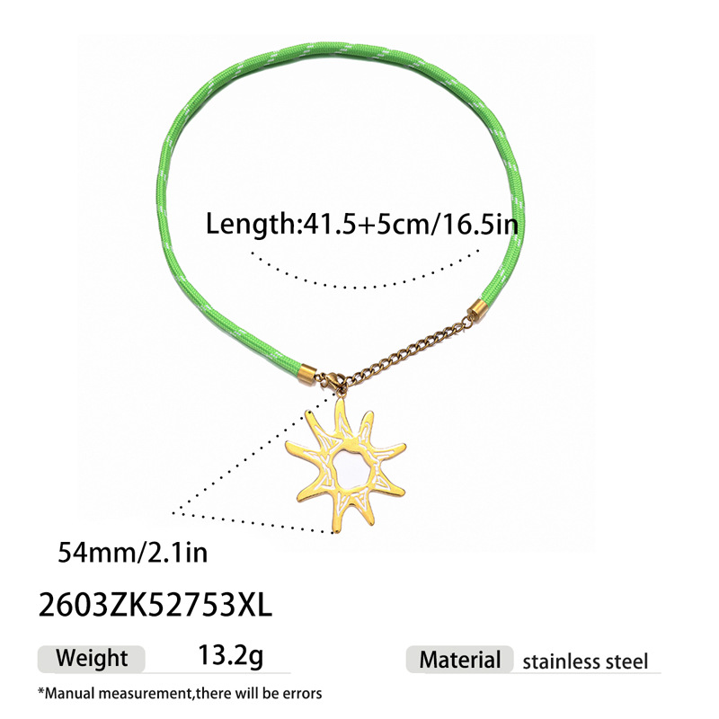 Alta Europa y América de moda de acero inoxidable viento marino estrellas de mar conchas collar de mujer personalidad collar de mujer