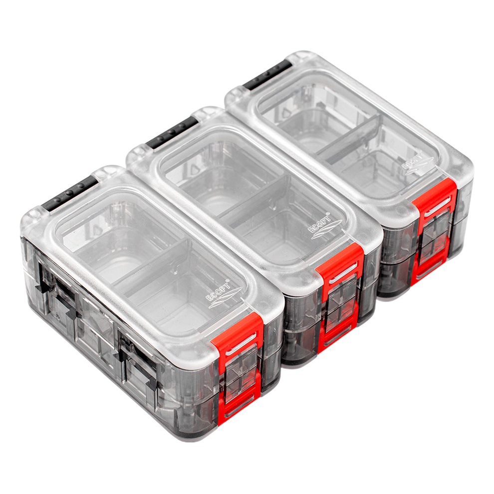 Caja de cubo mágico caja de cebo Luya caja de herramientas de empalme de doble capa caja de cebo duro caja de accesorios de almacenamiento caja de ECOFT fábrica al por mayor