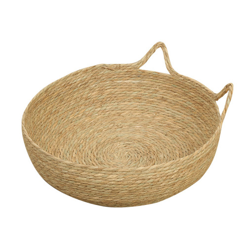 Cat Bed Woven Cat Nest Hand-woven Vine Bed Cat Scratch Pad Rush Four Seasons Cool Mat Round Dog Bed Cat Supplies