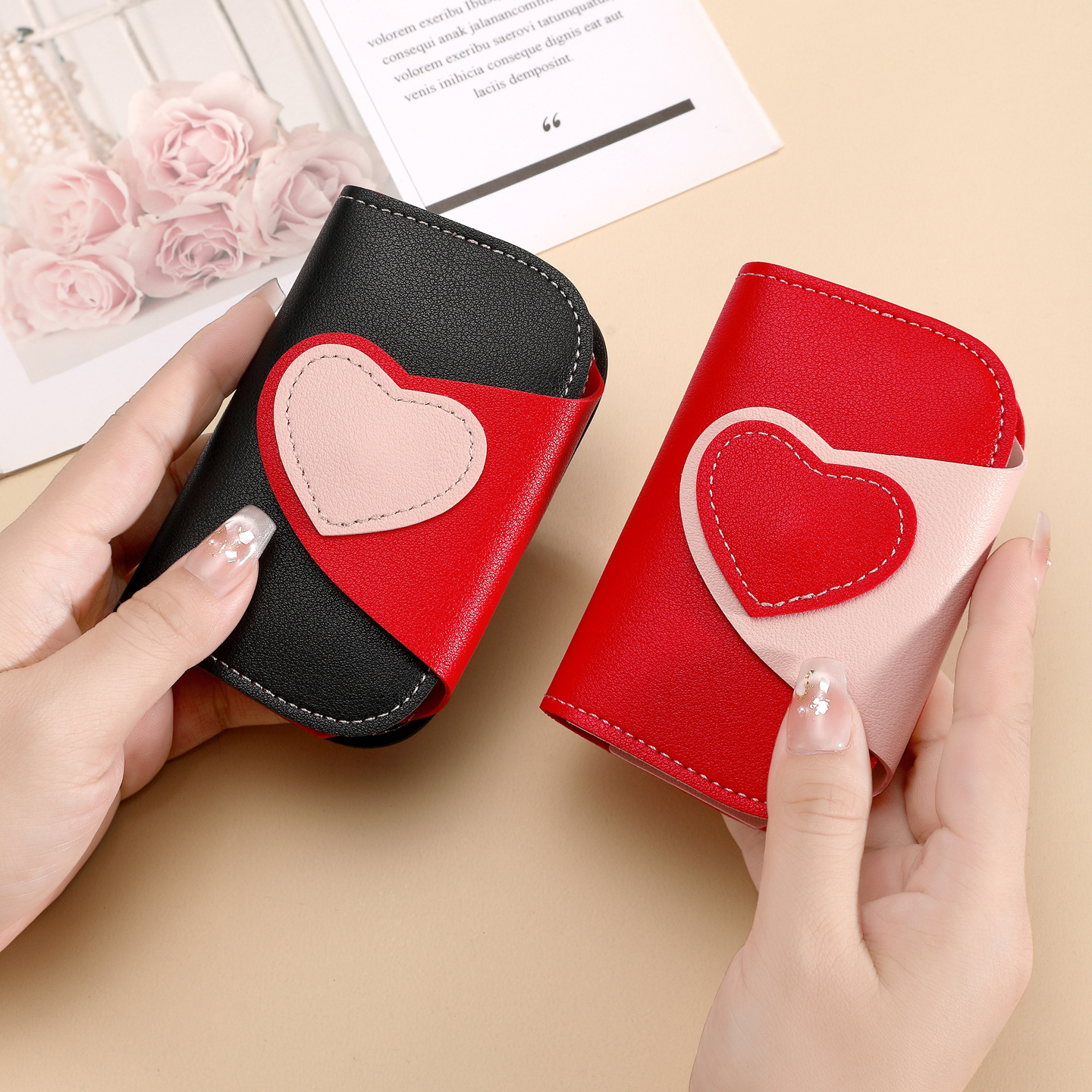 Bolsa de llaves domésticas de explosión transfronteriza pequeña mini-tarjeta bolsa de llaves femenina de alto valor facial bolsa de llaves de automóvil universal