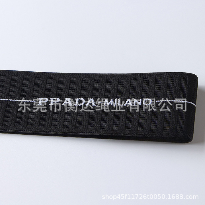 Inventario de 4cm poliéster nylon elástico Jacquard ropa zapatos sombreros calzoncillos cintura elástica