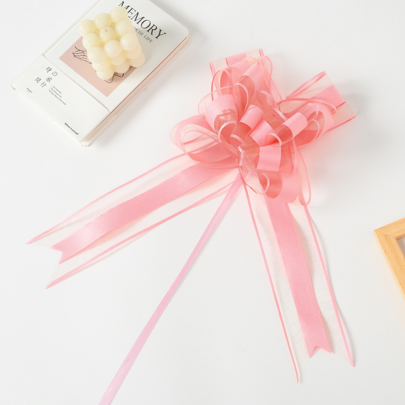 Nuevo crossover Macarons de gran tamaño, diamantes rotos, cebolletas, hilo de nieve, flores de dibujo, embalaje de regalo de Navidad, decoración de coche de bodas, flores de dibujo