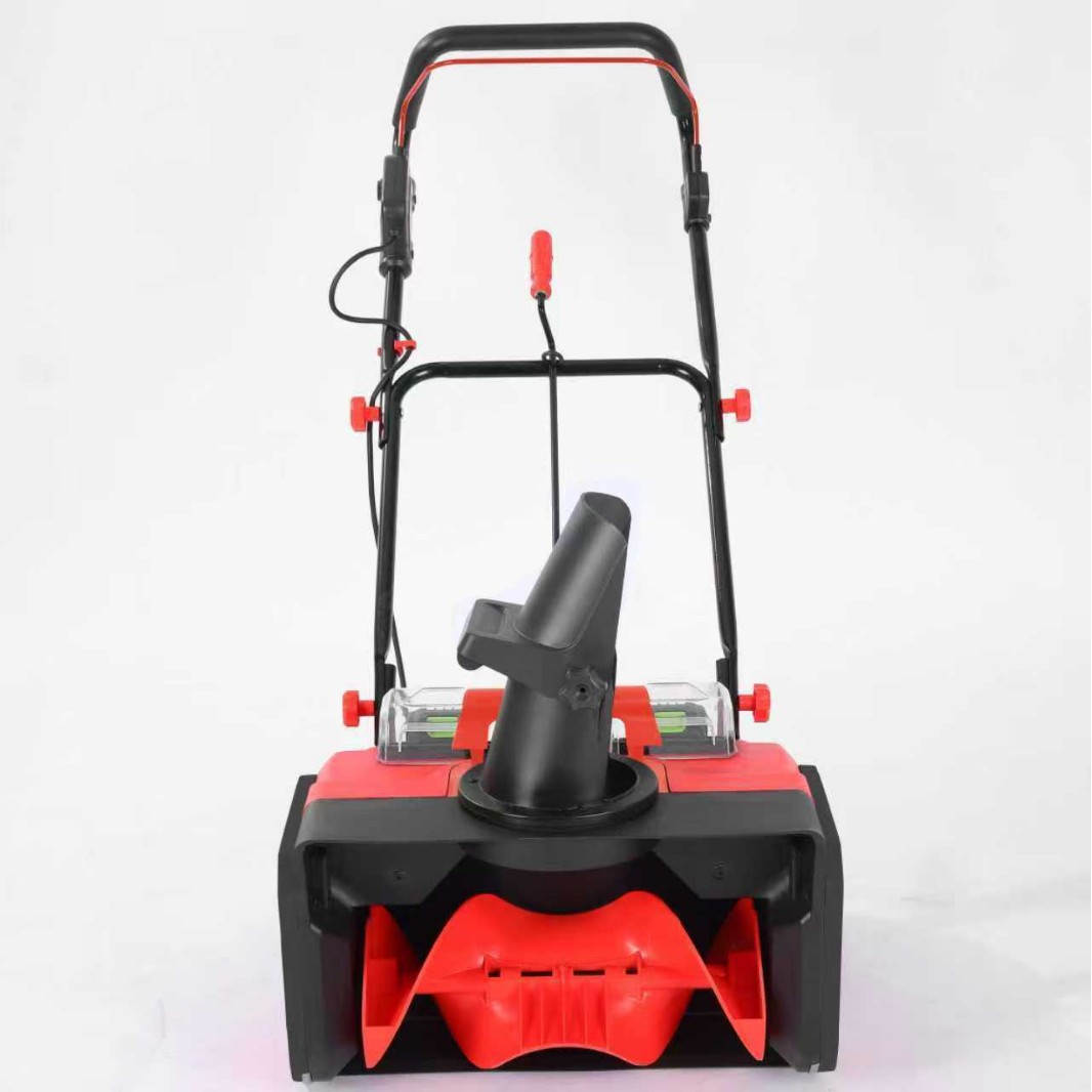 Batería de litio sin escobillas transfronteriza máquina de barrido de nieve plegable empujada mano máquina de remoción de nieve pequeña máquina de nieve doméstica