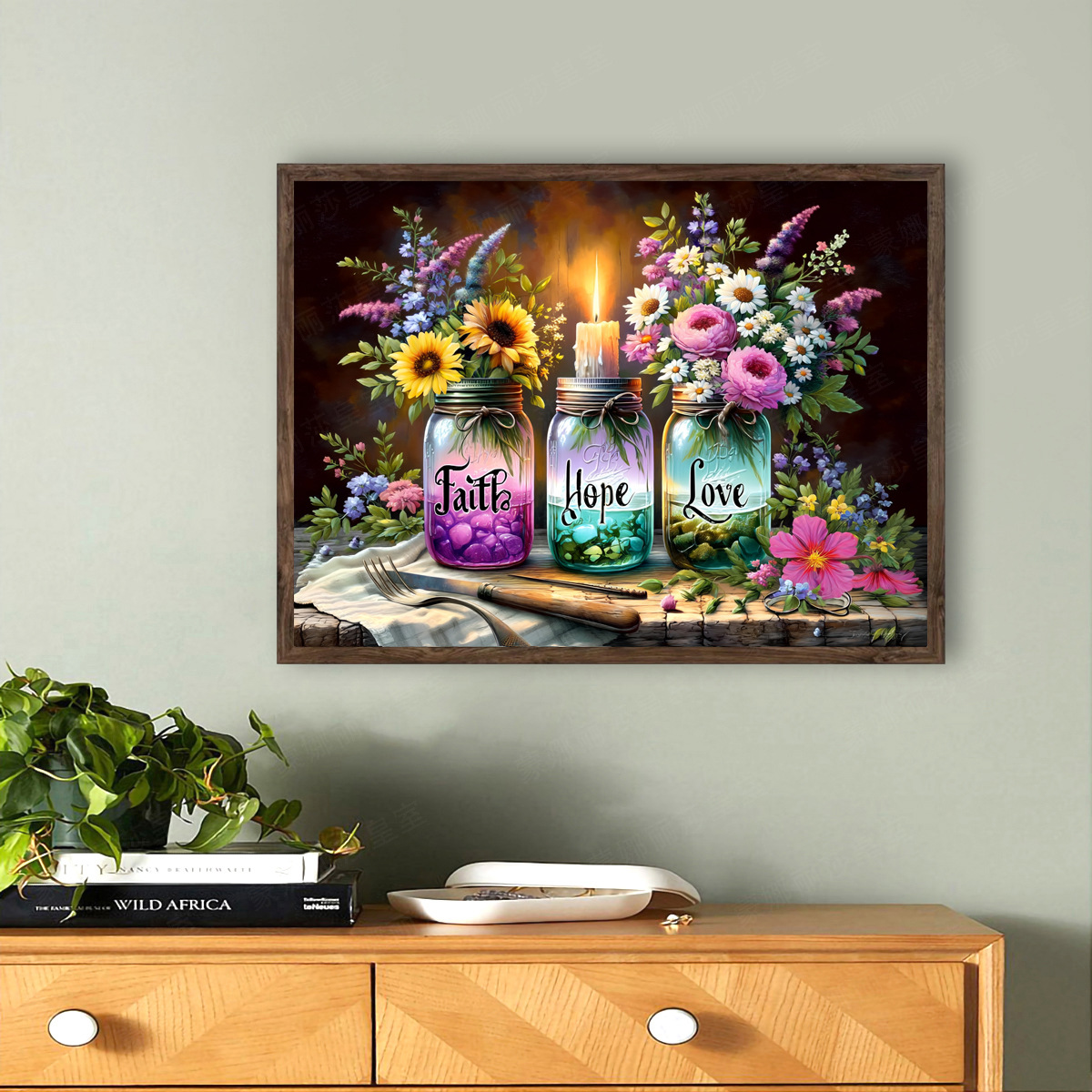 Amazon venta caliente nueva botella de deseos de flores bordadas cruzadas bordadas diy bordadas cruzadas auto bordadas transfronterizas al por mayor image 2