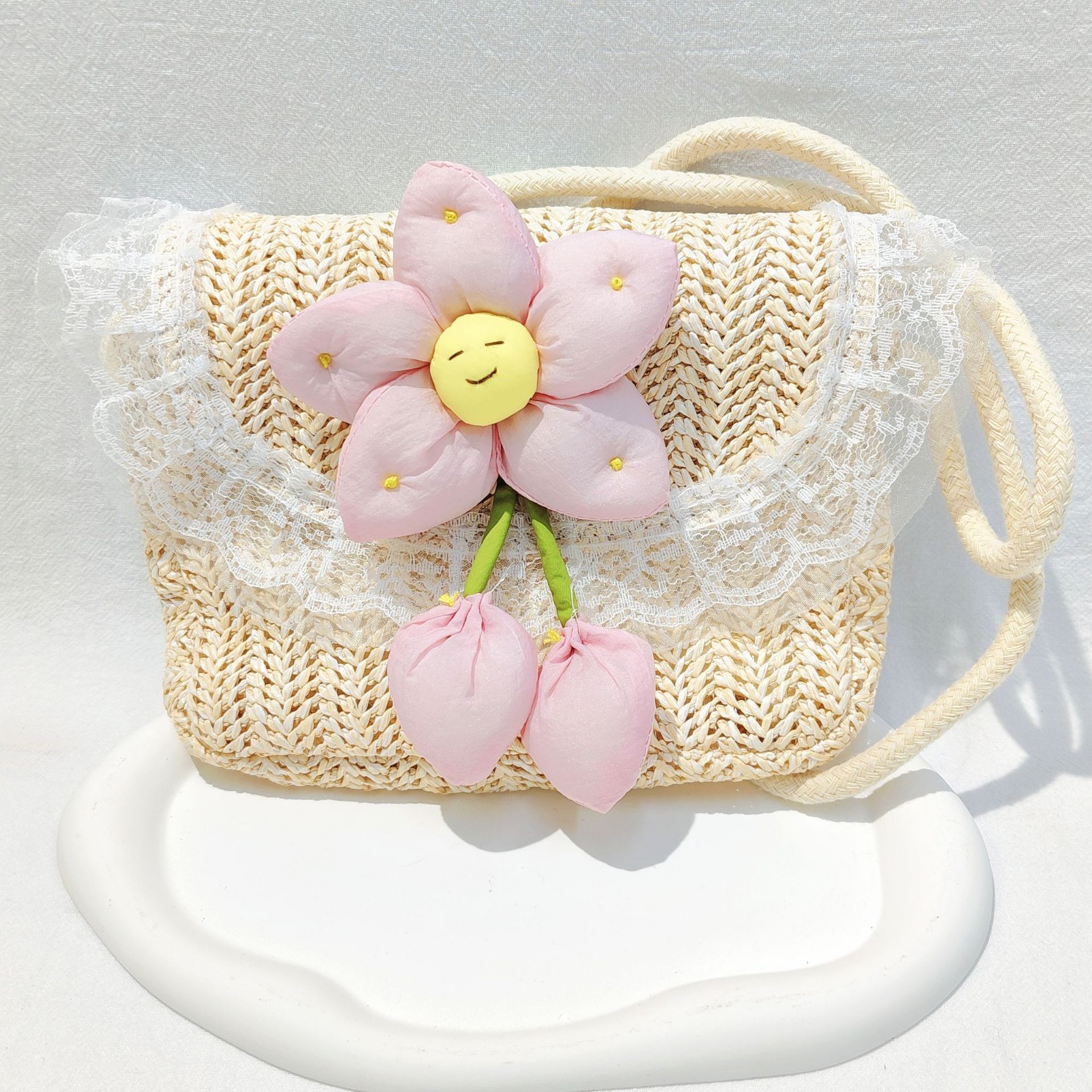 Bolso de arco para niños bolso de rosa de verano bolso de mochila para chicas bolso de princesa de perla pequeña bolsa de cambio de viento fragante