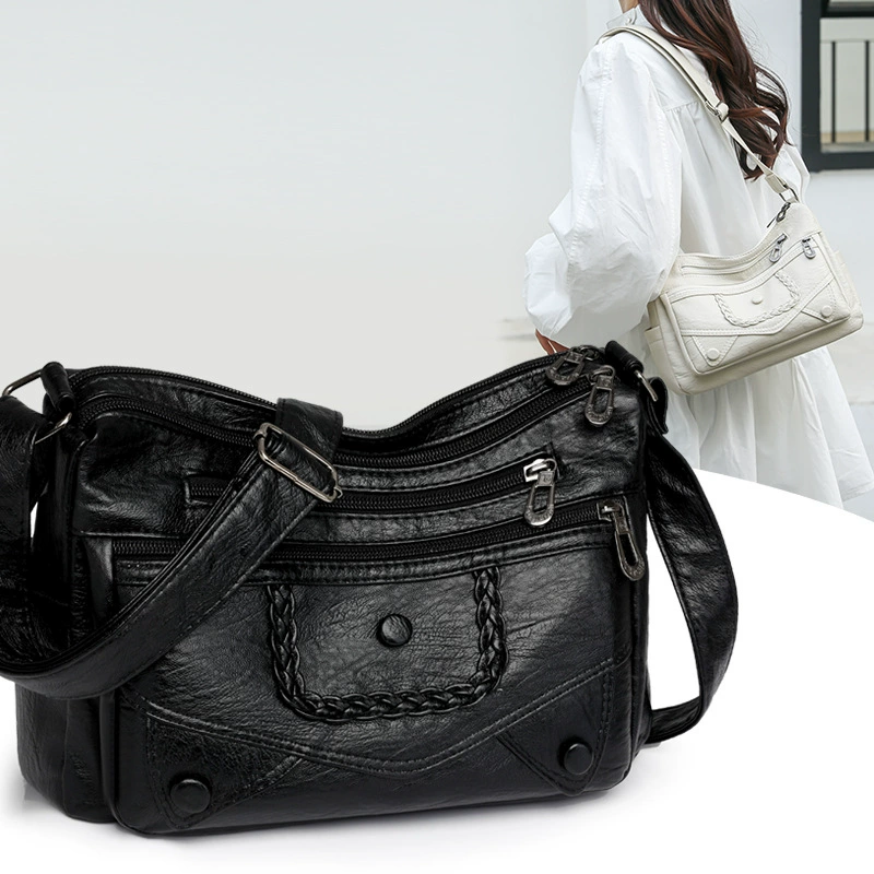 Retro trend woven universal one-shoulder bag